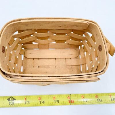LONGABERGER 2000 SMALL RECTANGULAR BASKET