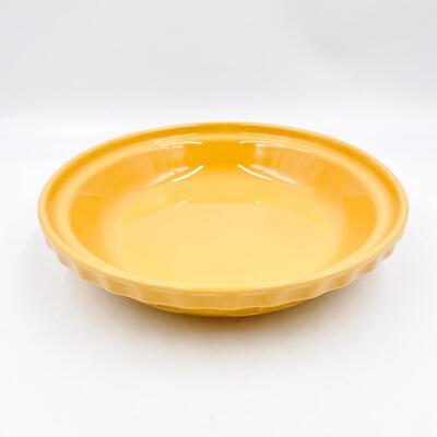 LONGABERGER POTTERY WOVEN TRADITIONS 10â€ BUTTERNUT PIE PLATE