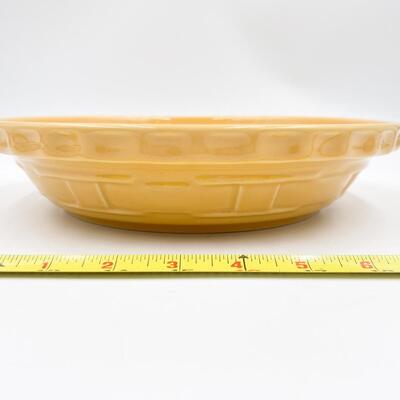 LONGABERGER POTTERY WOVEN TRADITIONS 10â€ BUTTERNUT PIE PLATE