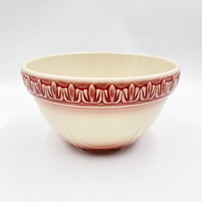 LONGABERGER POTTERY AMERICAN CRAFT 8â€ MIXING BOWL - PAPRIKA RED