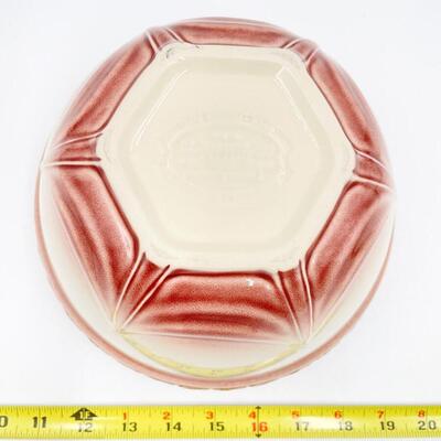 LONGABERGER POTTERY AMERICAN CRAFT 8â€ MIXING BOWL - PAPRIKA RED