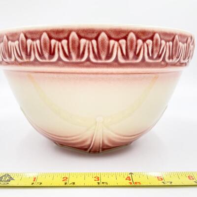 LONGABERGER POTTERY AMERICAN CRAFT 8â€ MIXING BOWL - PAPRIKA RED