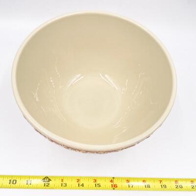 LONGABERGER POTTERY AMERICAN CRAFT 8â€ MIXING BOWL - PAPRIKA RED