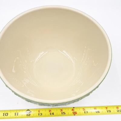 LONGABERGER POTTERY AMERICAN CRAFT 8â€ MIXING BOWL - IVY GREEN
