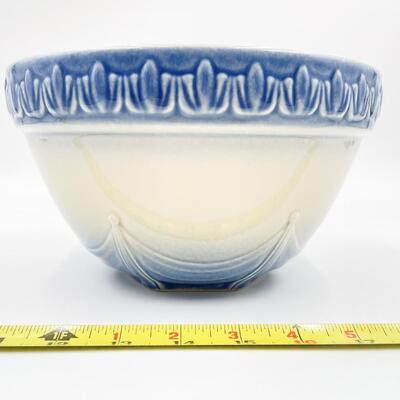 LONGABERGER POTTERY AMERICAN CRAFT 8â€ MIXING BOWL - CORNFLOWER BLUE