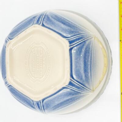 LONGABERGER POTTERY AMERICAN CRAFT 8â€ MIXING BOWL - CORNFLOWER BLUE