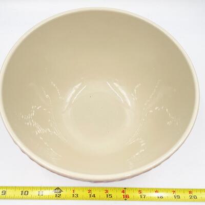 LONGABERGER POTTERY AMERICAN CRAFT 9.5â€ MIXING BOWL - PAPRIKA RED