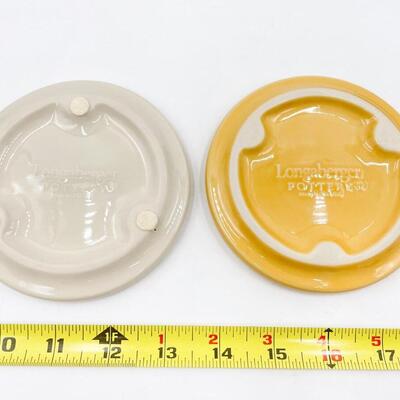 LONGABERGER POTTERY CANDLE COASTER/LID