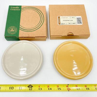LONGABERGER POTTERY CANDLE COASTER/LID