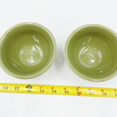 LONGABERGER POTTERY WOVEN TRADITIONS MINI BOWLS - SAGE