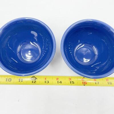 LONGABERGER POTTERY WOVEN TRADITIONS MINI BOWLS - CORNFLOWER BLUE