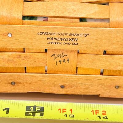 LONGABERGER 1999 SMALL RECTANGULAR BASKET