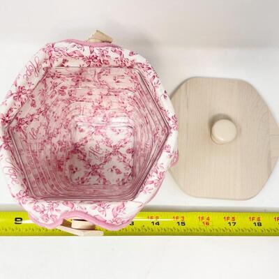 LONGABERGER 2001 AMERICAN CANCER SOCIETY â€œHOPEâ€ BASKET W/ LID