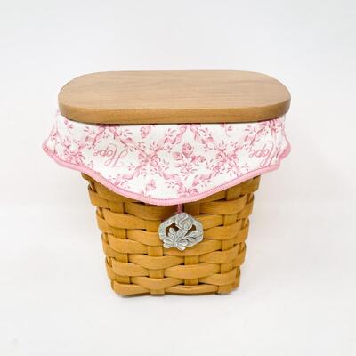 LONGABERGER 2004 AMERICAN CANCER SOCIETY â€œHORIZON OF HOPEâ€ BASKET W/ LID