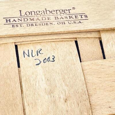 LONGABERGER 2003 GATHERING BASKET W/ LID