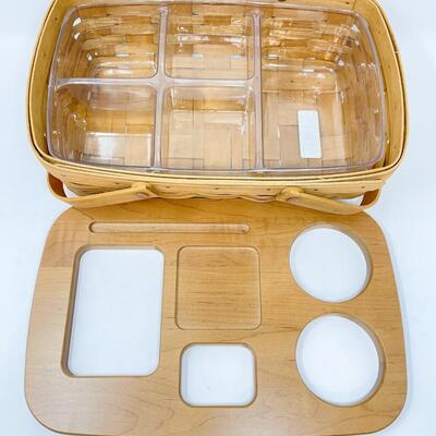 LONGABERGER 2003 GATHERING BASKET W/ LID