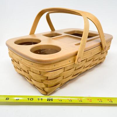 LONGABERGER 2003 GATHERING BASKET W/ LID