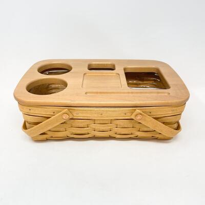 LONGABERGER 2003 GATHERING BASKET W/ LID