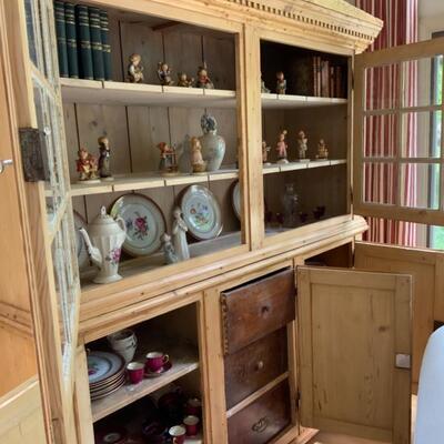 Pine Kitchen Display Cabinet