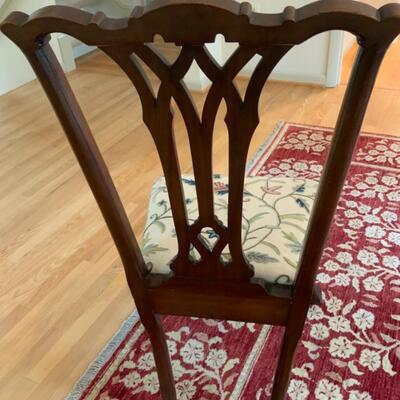 Round Glass Table and Plush Dining Set