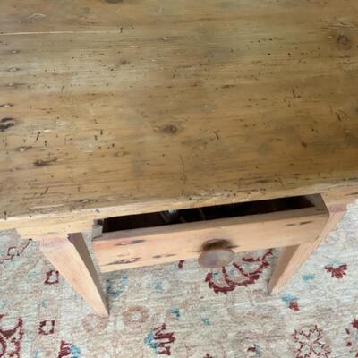 Antique Pine Farmhouse Side Table