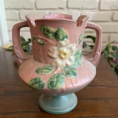 LOT 19 - 146-6, White Rose Collection, Roseville Pottery, Trophy Vase