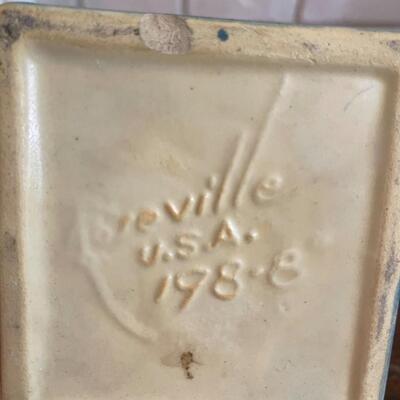 LOT 25 - 198-8, Freesia Collection, Roseville Pottery, Cornucopia Vase 