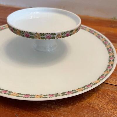 LOT 62 - R & S Germany, Porcelain 2-tier serving dish, White