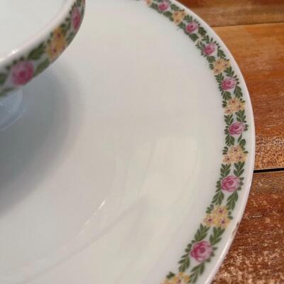 LOT 62 - R & S Germany, Porcelain 2-tier serving dish, White