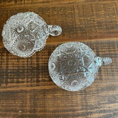 LOT 67  - Pair of Bonbons, American Cut Glass 