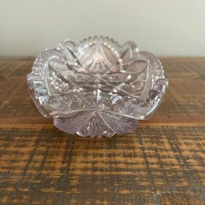 LOT 69 - Oval Bowl/Tray, American Cut Glass 