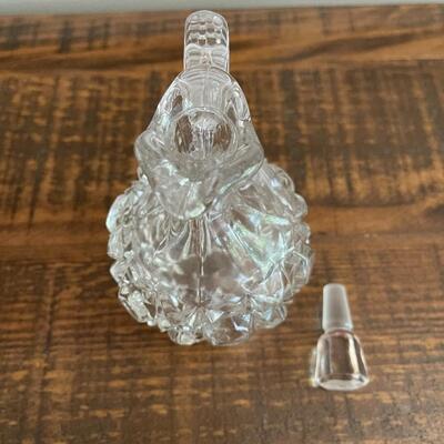 LOT 70 - America Cut Glass Trio of Liquid Serving Vessels, Oil Cruet, Creamer and Small Pitcher. 