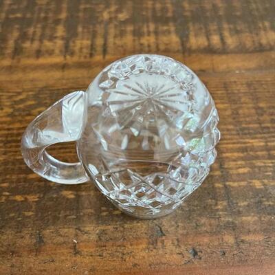 LOT 70 - America Cut Glass Trio of Liquid Serving Vessels, Oil Cruet, Creamer and Small Pitcher. 