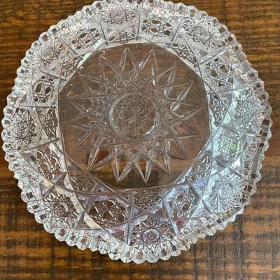 LOT 74 - Dessert Plate, American Cut Glass