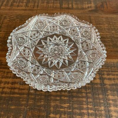 LOT 74 - Dessert Plate, American Cut Glass