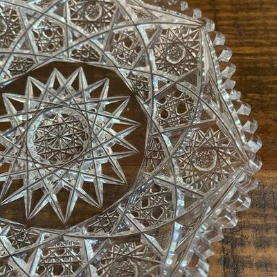 LOT 74 - Dessert Plate, American Cut Glass