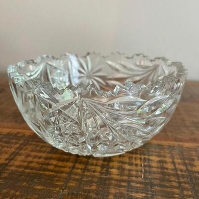 LOT 75 - Berry/Fruit Bowl, American Cut Glass 