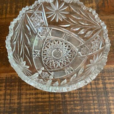 LOT 75 - Berry/Fruit Bowl, American Cut Glass 