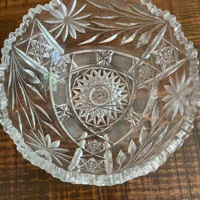 LOT 75 - Berry/Fruit Bowl, American Cut Glass 
