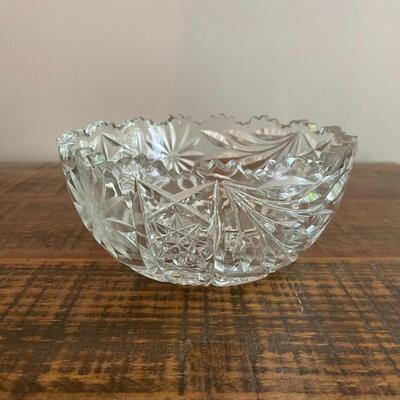 LOT 75 - Berry/Fruit Bowl, American Cut Glass 