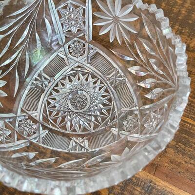 LOT 75 - Berry/Fruit Bowl, American Cut Glass 