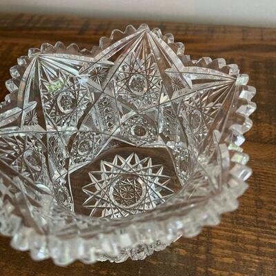 LOT 76 - Nut/Small Bowl, American Cut Glass