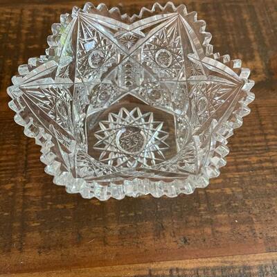 LOT 76 - Nut/Small Bowl, American Cut Glass
