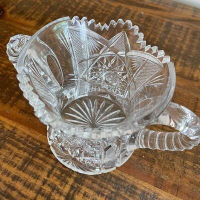 LOT 77 - Small Bowl with Double Handles, American Cut Glass