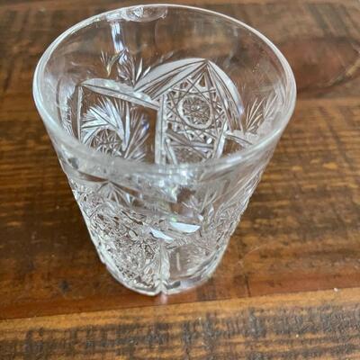LOT 78 - Trio of Glasses/Tumblers, American Cut Glass 