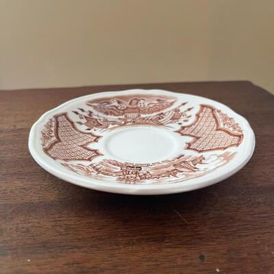 LOT 84 - Tea Cups and Saucers, Alfred Meakin, Fair Winds, 21 tea cups/26 saucers