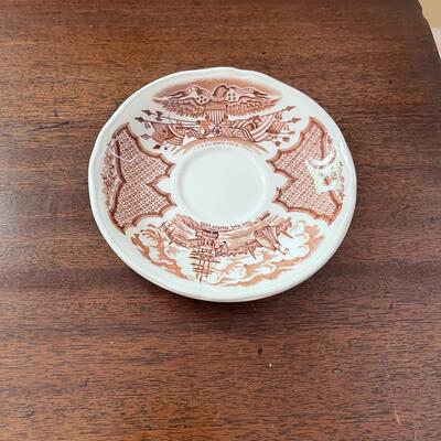 LOT 84 - Tea Cups and Saucers, Alfred Meakin, Fair Winds, 21 tea cups/26 saucers