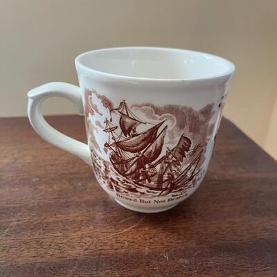 LOT 85 - Coffee Cups/Saucer, Alfred Meakin, Fair Winds, 3 cups/1 saucer