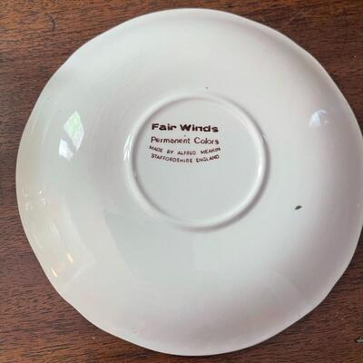 LOT 85 - Coffee Cups/Saucer, Alfred Meakin, Fair Winds, 3 cups/1 saucer