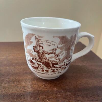 LOT 85 - Coffee Cups/Saucer, Alfred Meakin, Fair Winds, 3 cups/1 saucer